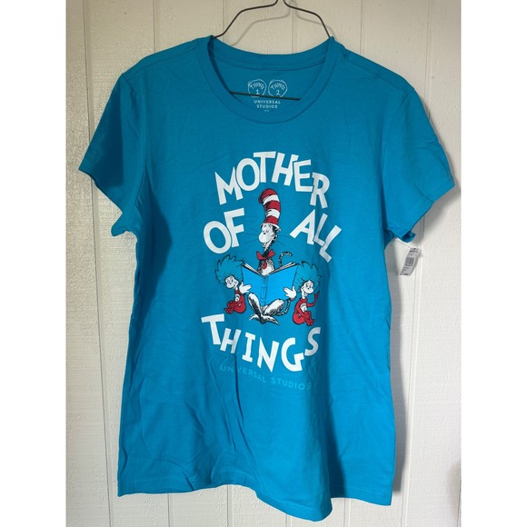 Universal Studios Tops - Universal Studios Dr Seuss Mother of All Things Turquoise Graphic Tee XL NEW